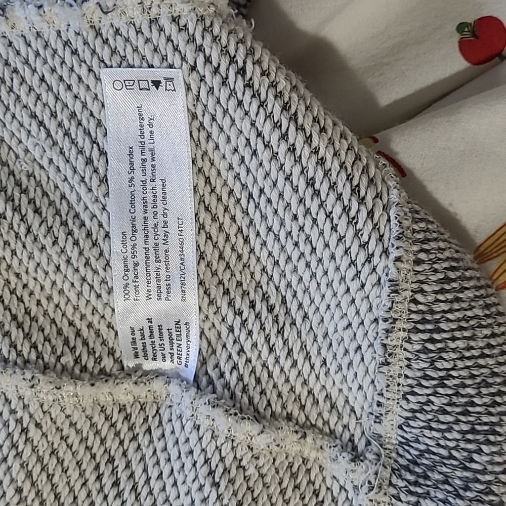 LAST CHANCE! DONATING SOON! Eileen Fisher woven cotton zip moto jacket L - Picture 6 of 10